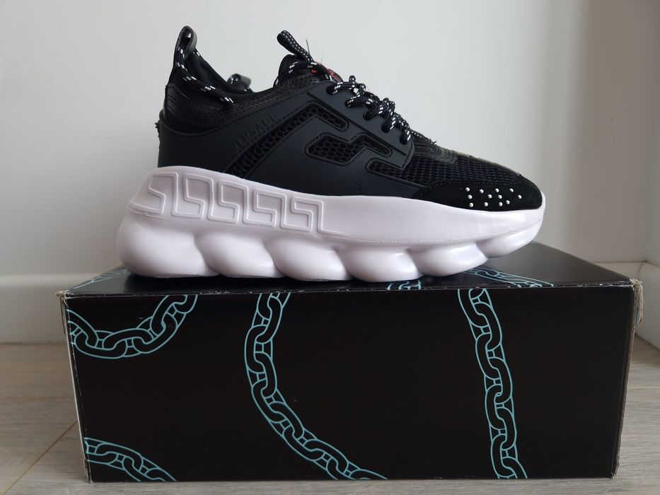 Vers.ace Chain Reaction - alb/negru - Marimea 41 - Cadoul Ideal-Urgent