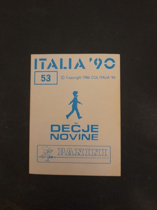 Lot RAR Paninii Italia Cupa Mondiala 90' Editia Dečje Novine - 48 buc