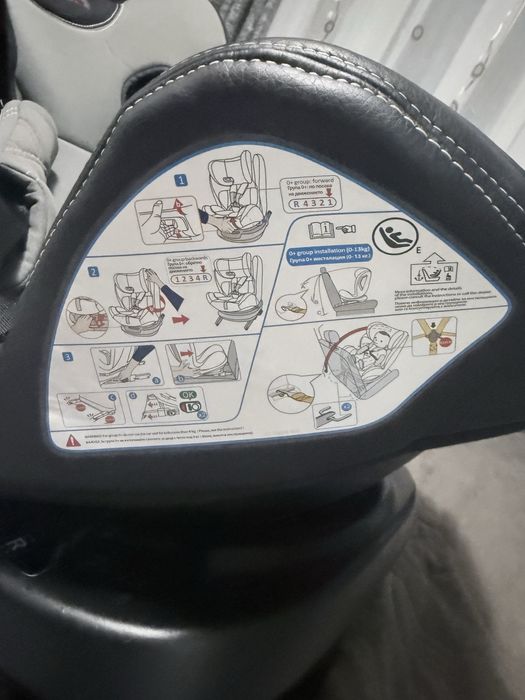 Scaun auto pentru copil, rotativ 360 grade, isofix de la 0 la 13 kg