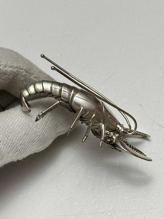 MINIATURA ARGINT 800 - RAC Mare - 9 x 6 cm - 48g. - Vintage !