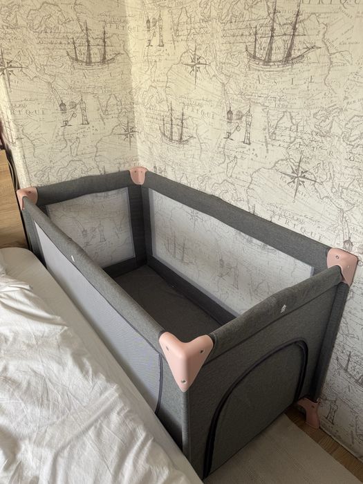 Детско преносимо легло Kinderkraft с матрак