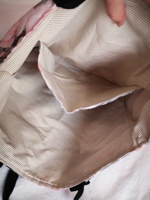 Ръчно изработена дамска чанта от плат