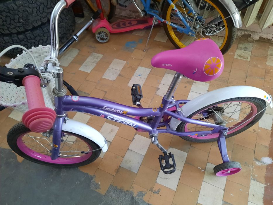 Велосипед для девочки 4-9 лет