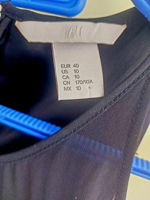 Тъмносиня лятна рокла,размер М отговаря