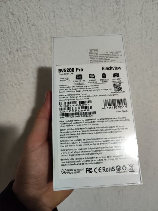 Blackview bv5200 pro Nou
