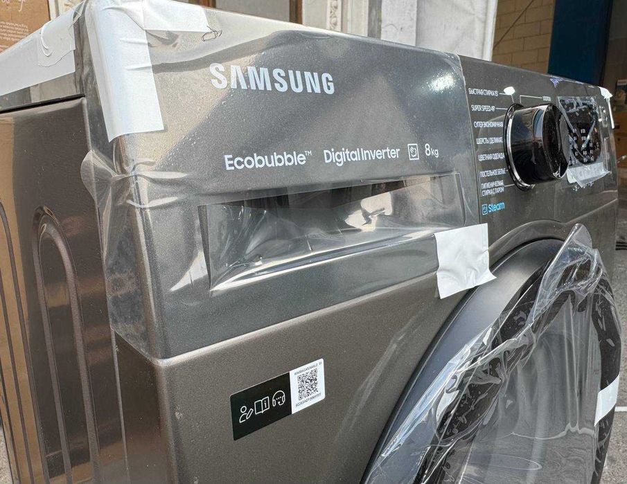 Стиральная машина Samsung 8 кг WW80AGAS26AX Inverter Ecobubble Steam