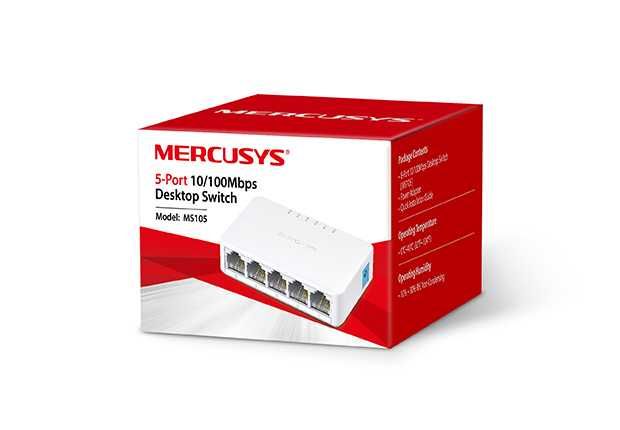 Mercusys коммутатор MS105/105G/105GS/108/108G/108GS V3-10/100 Мбит 1.4