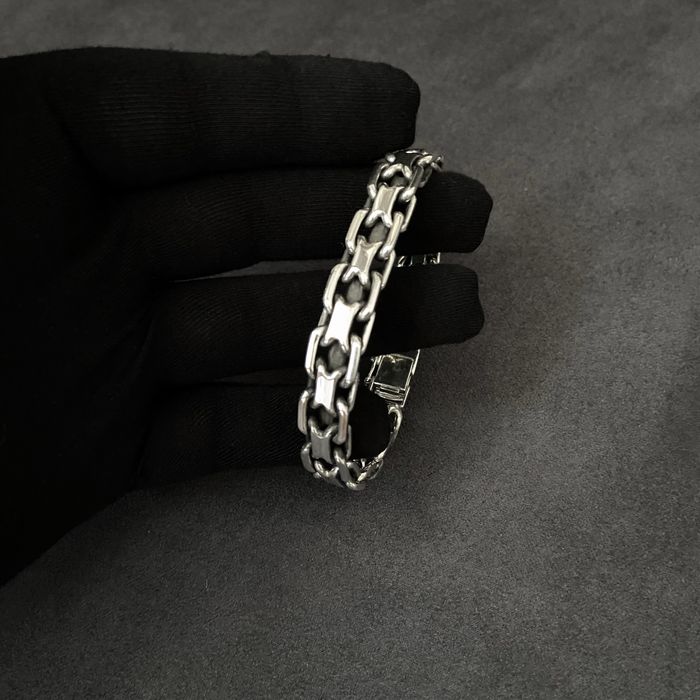 Браслет «Двойной якорь» 925*, 0-0-12