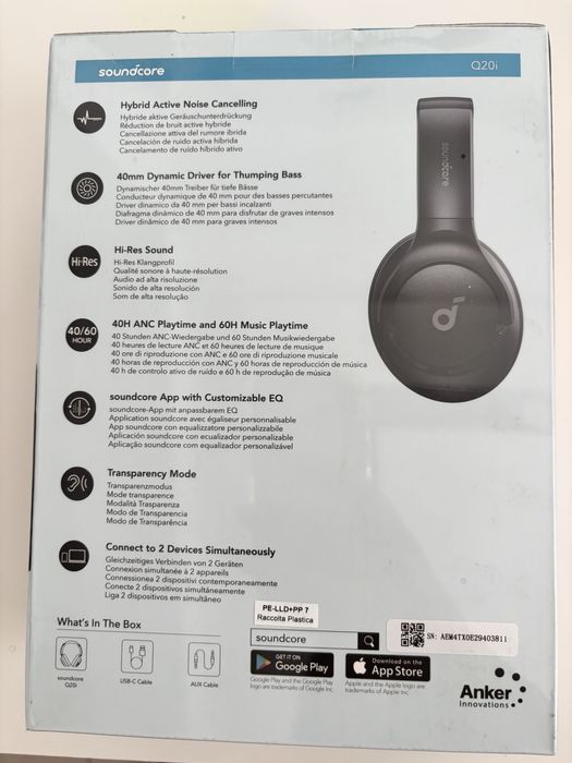 Casti Wireless bluetooth Over-Ear Anker Soundcore Life Q20i