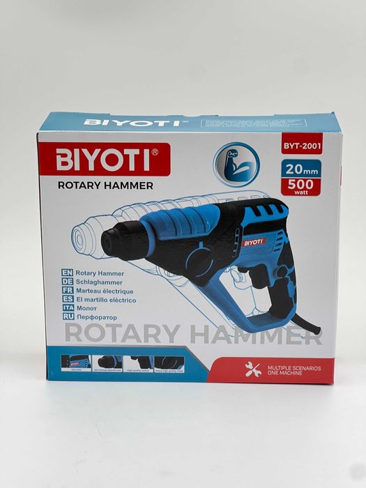 Мини перфоратор Biyoti BYT-2001, 20 мм, 500в