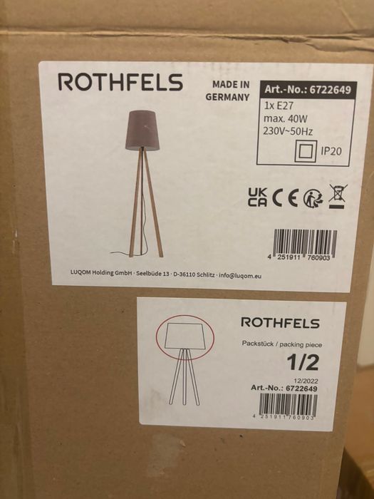 Abajur Rothfels nou