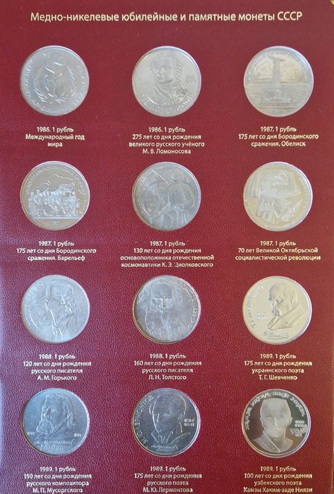 Юбилейные рубли СССР
