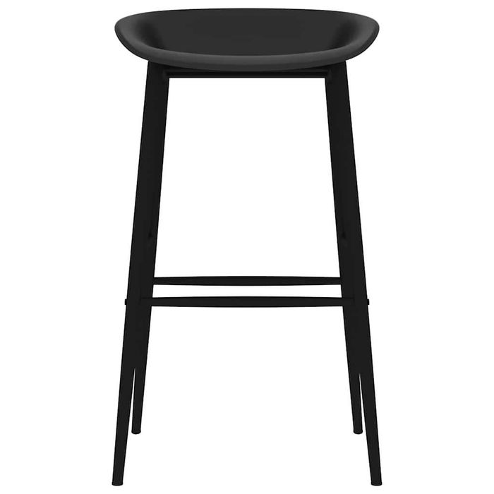 2 scaune bar moderne negru mat Vida XL
