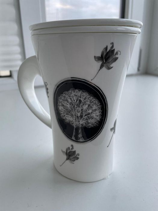 Cana mare ceai Wagner portelan pictat manual bone china