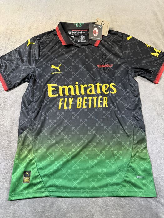Tricou Ac Milan x Puma x Off-White S nou new