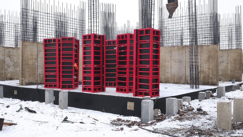 Опалубка стен, колонн, перекрытий