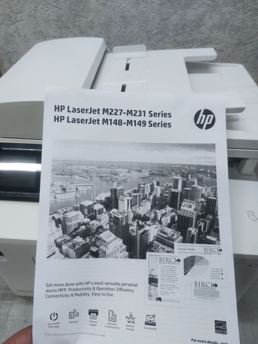 Hp Pro M227fdw МФУ
принтер, сканер, копир.