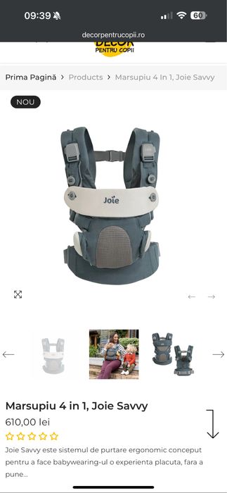 Marsupiu 4 in 1 joie savvy