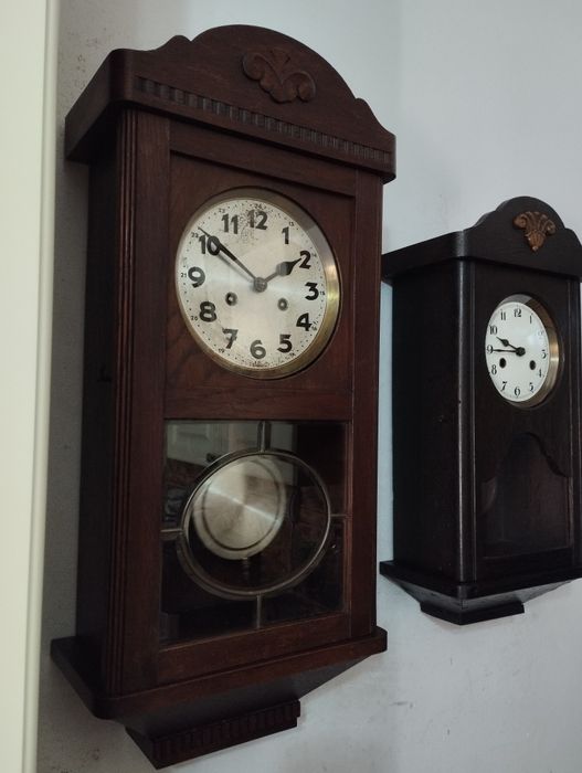 Ceas pendula de perete anii 30 cu pendul