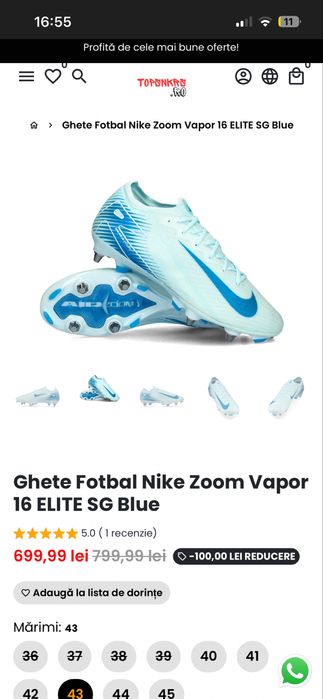 Ghete fotbal nike air zoom