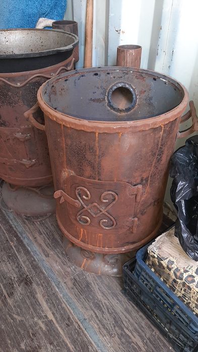 печка  под казан