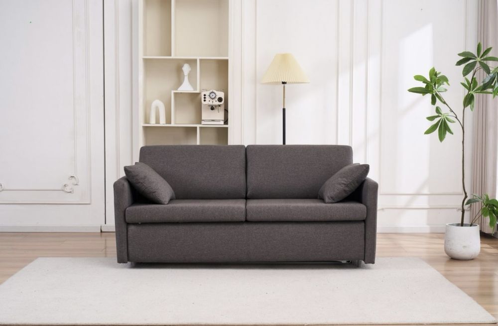 Canapea extensibilă 3 locuri cu saltea – 186 cm – sistem tip pat