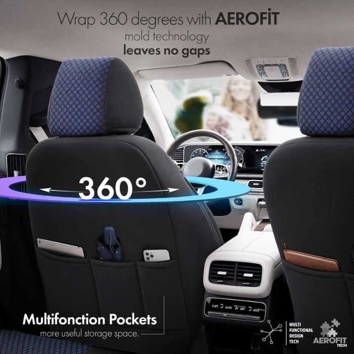 Тапицерия за седалки Otom Sport Plus  (черно/синьо)