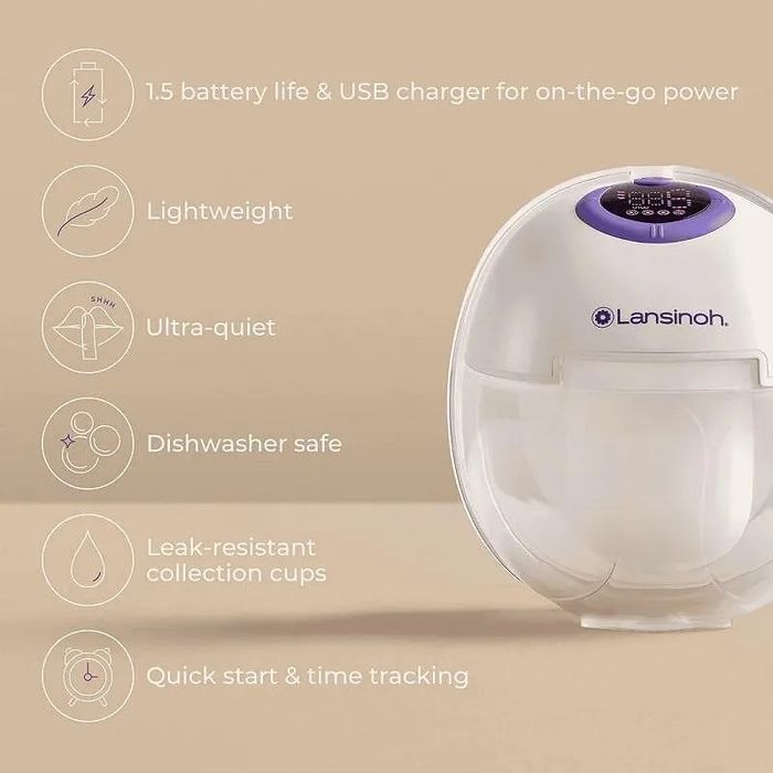Lansinoh Преносима единична електрическа помпа Solo Hands Free L- 1058