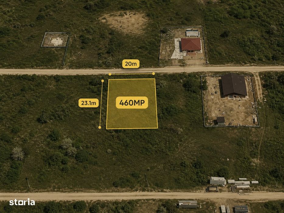 Teren intravilan 460mp - Lumina/Peninsula Navodari - Comision 0%