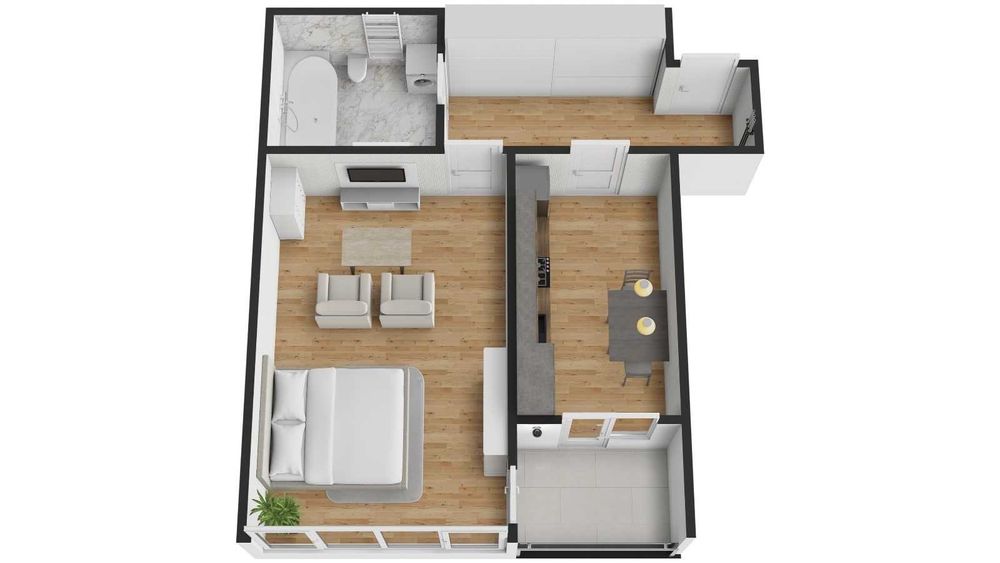 DIRECT DEZVOLTATOR str O.Goga, SELIMBAR Apartament 2 camere 105 000 €