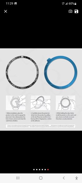 Защитное кольцо на безель часов garmin feni 7