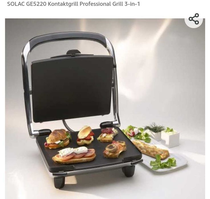 Gratar Professional Solac 3 in 1 GE5220 grill sandwich vaffe goffre