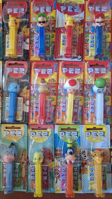 PEZ Nintendo колекция + анимационни герои / неотваряни / нови