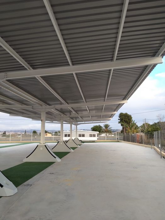 Carport parcare auto diferite modele pe structura metalica
