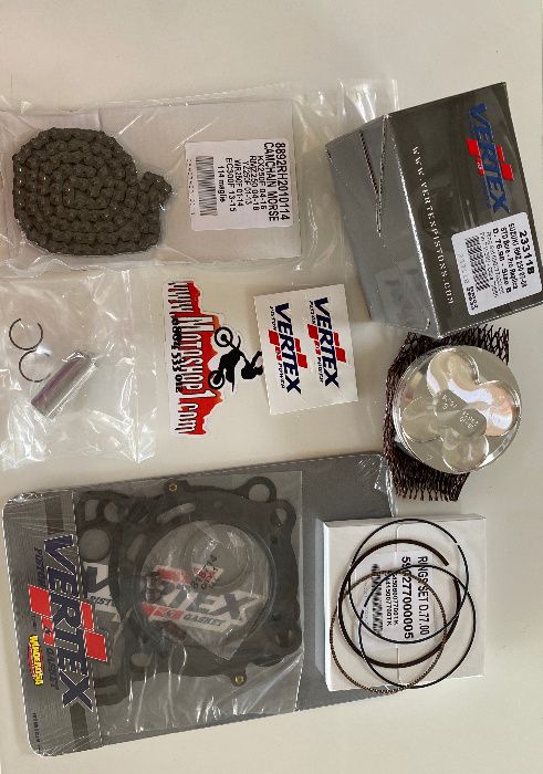 НОВ Топ енд бутало гарнитури верига за SUZUKI RMZ250 07-09