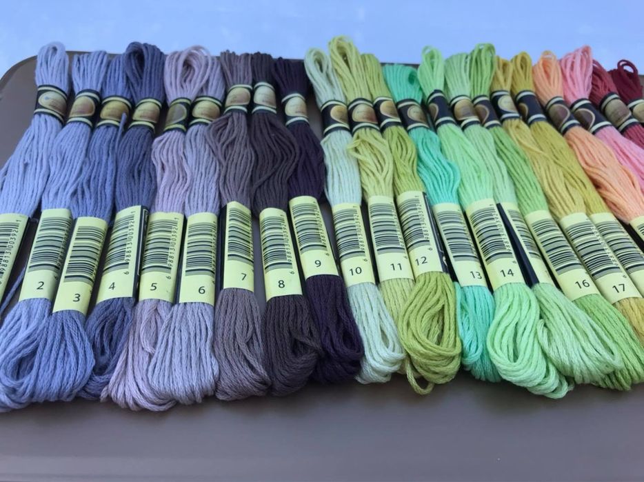 CXC Конци за бродерия - в пълна гама 482 цвята