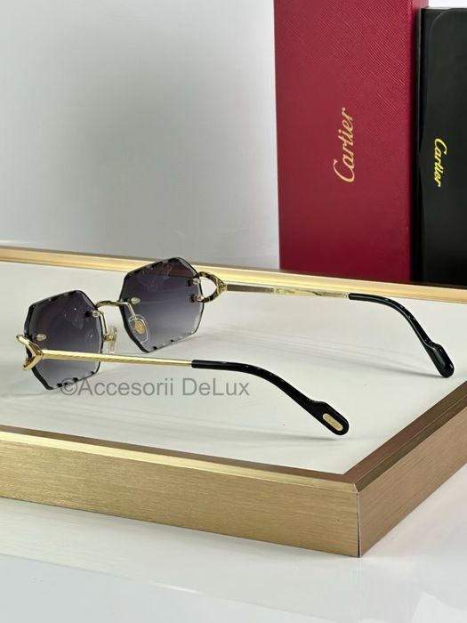 Ochelari de Soare Cartier Premiere  CT0333S Noi Full Box Verificare Colet Gold