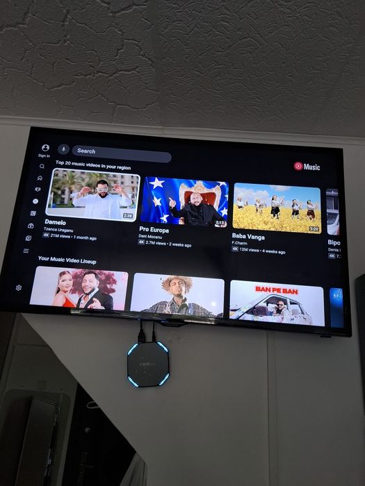 Tv box android dispozitiv smart impecabil