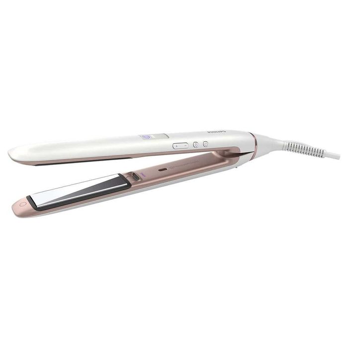 Преса за коса Philips HP8374/00, Сензор Moisture Protect, плочи с титаниево покритие