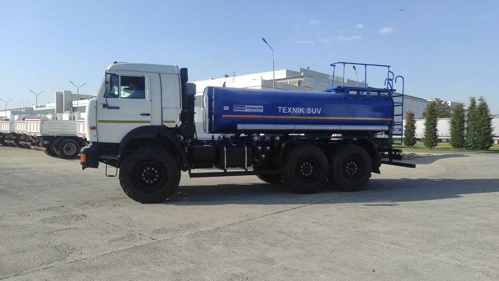 Автоцистерна водовоз для тех воды 10 м3 КАМАЗ 43118 вездеход 6х6