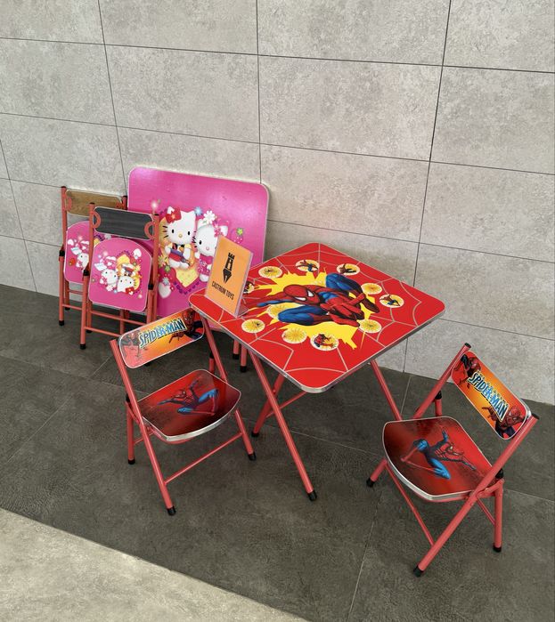 Складной детский столик со 2 стульчико Качество очень хорошее