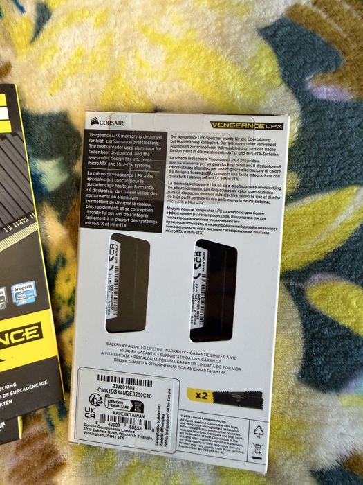 Memorie corsair venegeance 16gb 32gb ddr4 3200mhz lpx