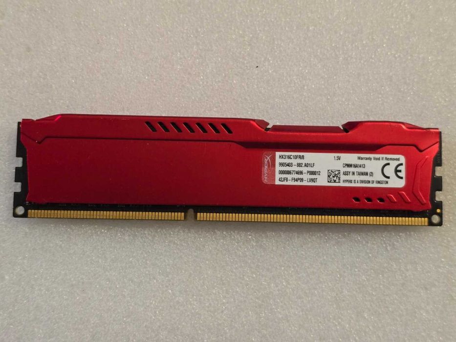 Memorie RAM Kingston HyperX Fury Red 8GB DDR3 1600MHz CL10 HX316C10FR/8