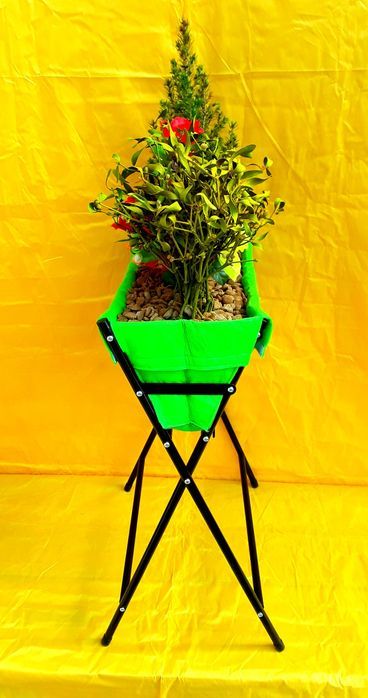 JARDINIERE pliabile 50x25x70 Cm din otel si material special NOI 50 Le