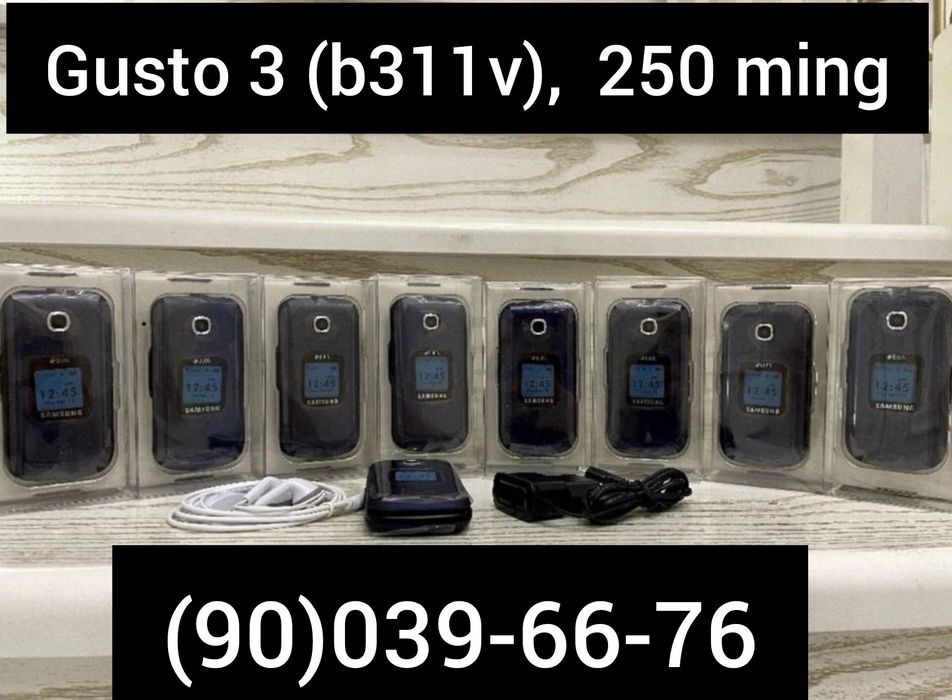 Gusto 3 (B311V) Samsung, GSM, 2 ta sim kartali, Dostavka, Kafolat, New