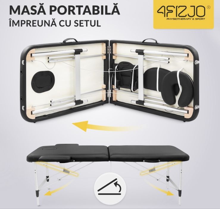 Masa de masaj din aluminiu