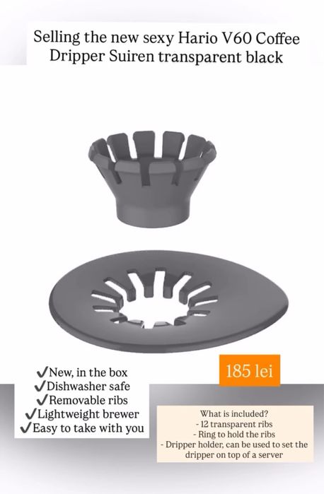 Filtru de Cafea  V60 Hario