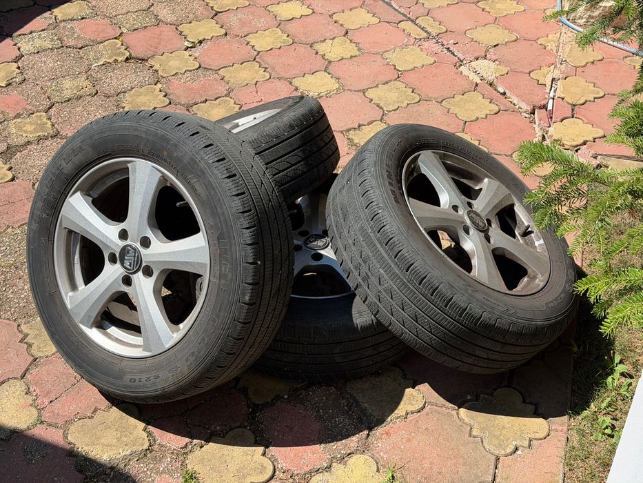 Janta aliaj MSW 19 W Full Silver 7X17 5X114,30 ET45 + cauciucuri de iarna Minerva
