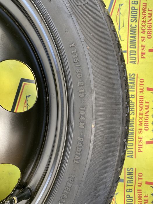 Roata rezerva slim originală Peugeot 508 3008 5008 135/80/18 5x108