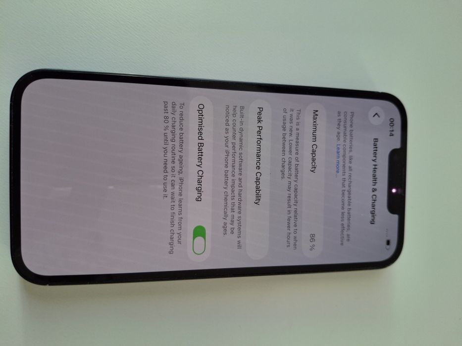 iPhone 13 128gb negru baterie 86%